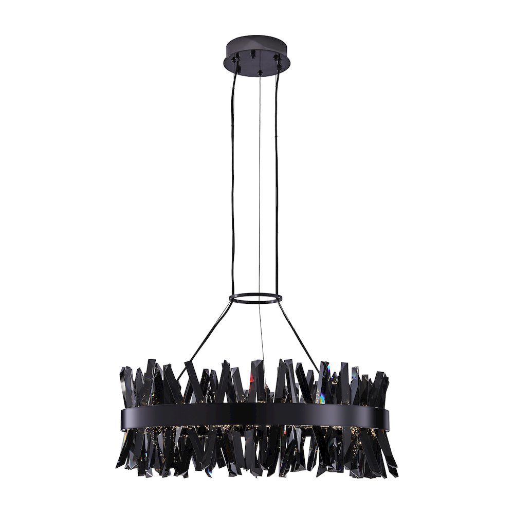 Glacier 32-in (94-watt) LED Black Nickel Pendant. Picture 1