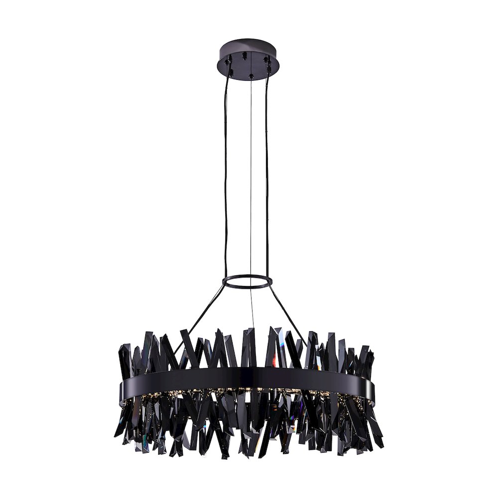 Glacier 32-in (94-watt) LED Black Nickel Pendant. Picture 2