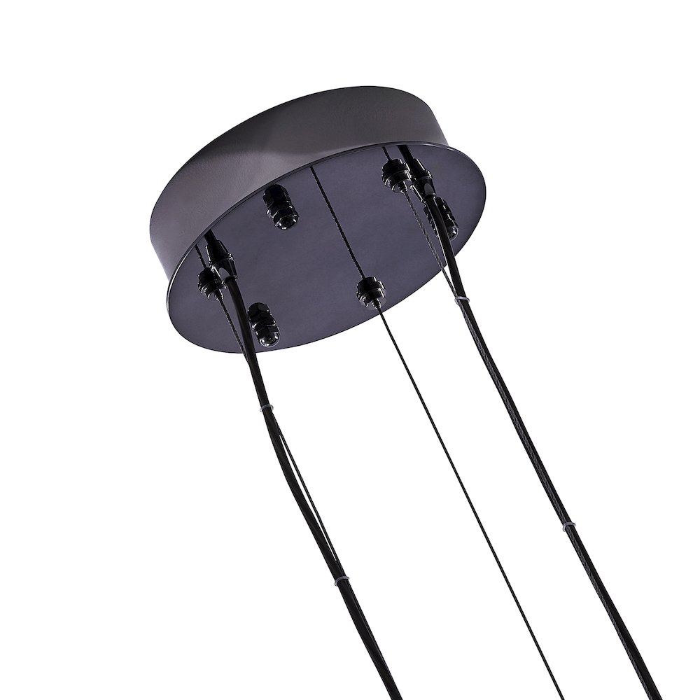 Glacier 32-in (94-watt) LED Black Nickel Pendant. Picture 4