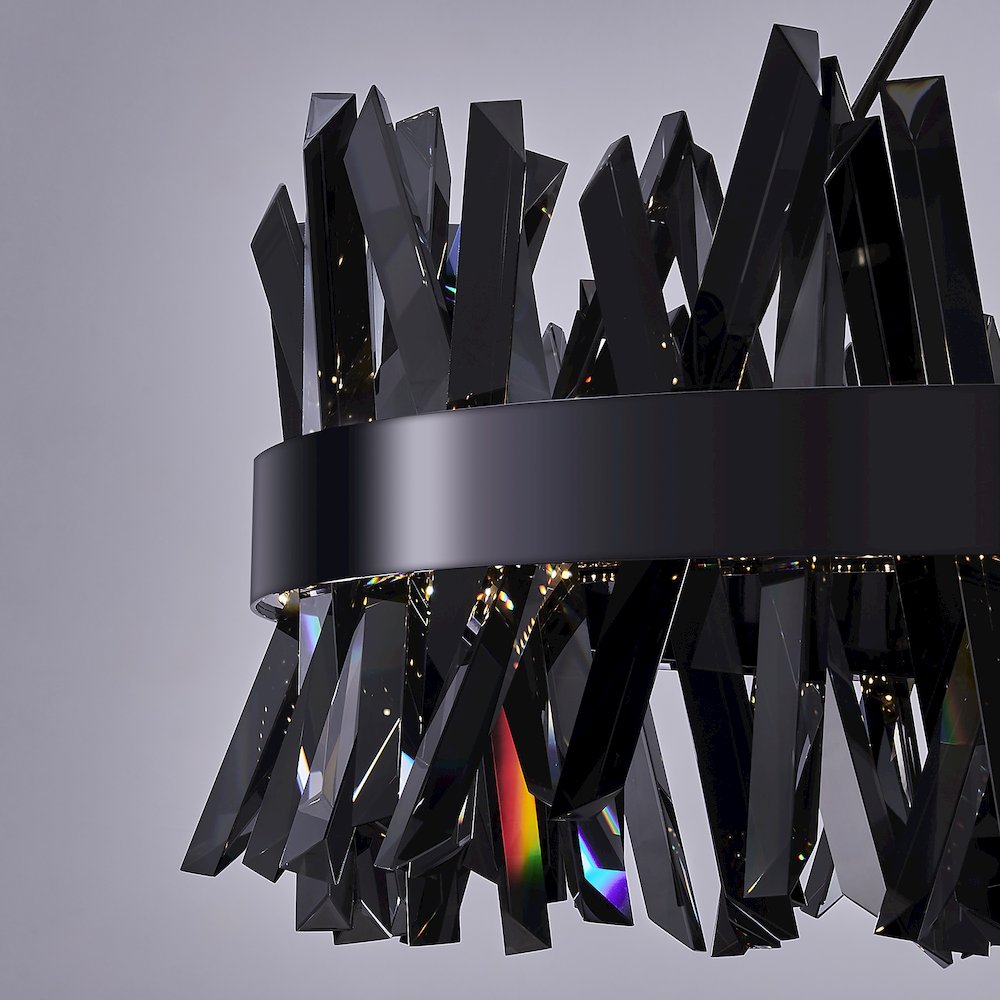 Glacier 32-in (94-watt) LED Black Nickel Pendant. Picture 5