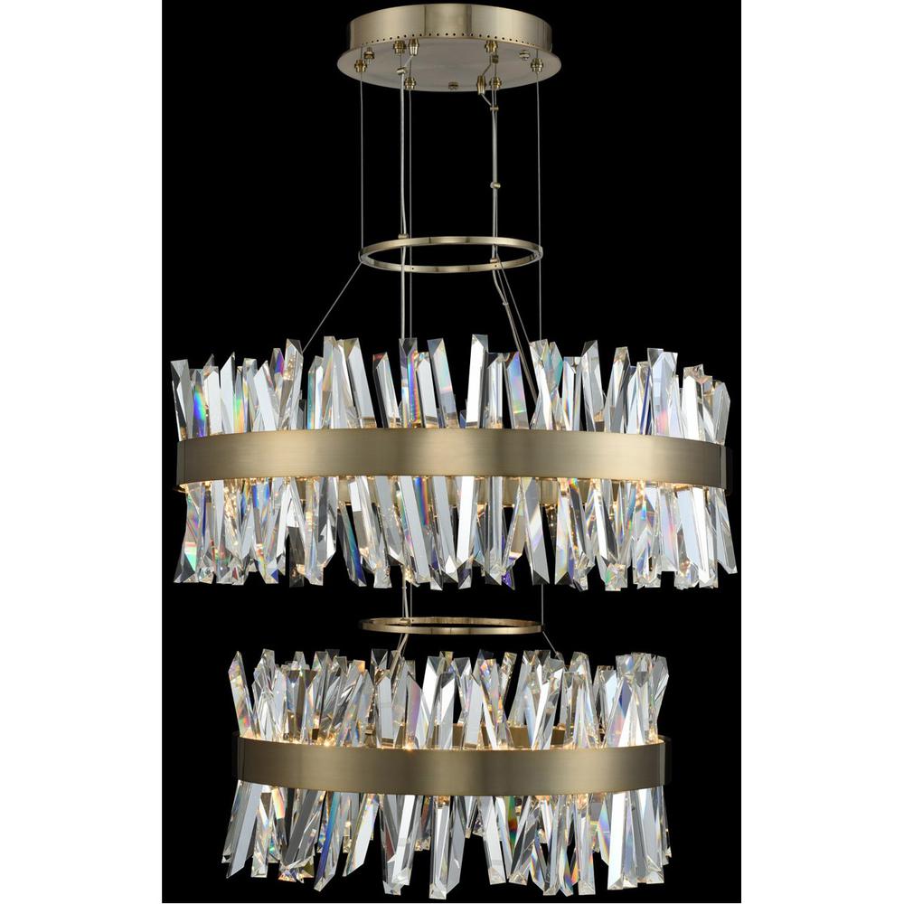 Glacier 2 Tier LED Pendant. Picture 1