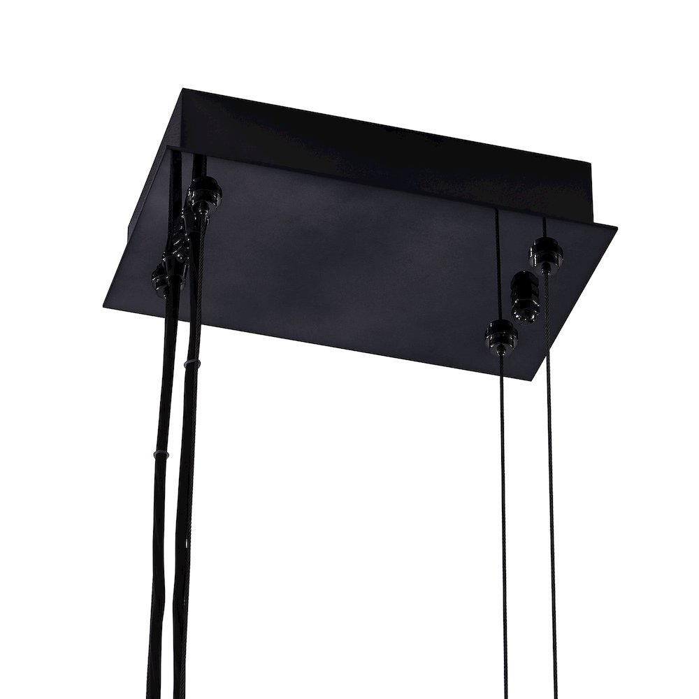 Glacier 48-in (108-watt) LED Black Nickel Rectangular Linear Pendant. Picture 4