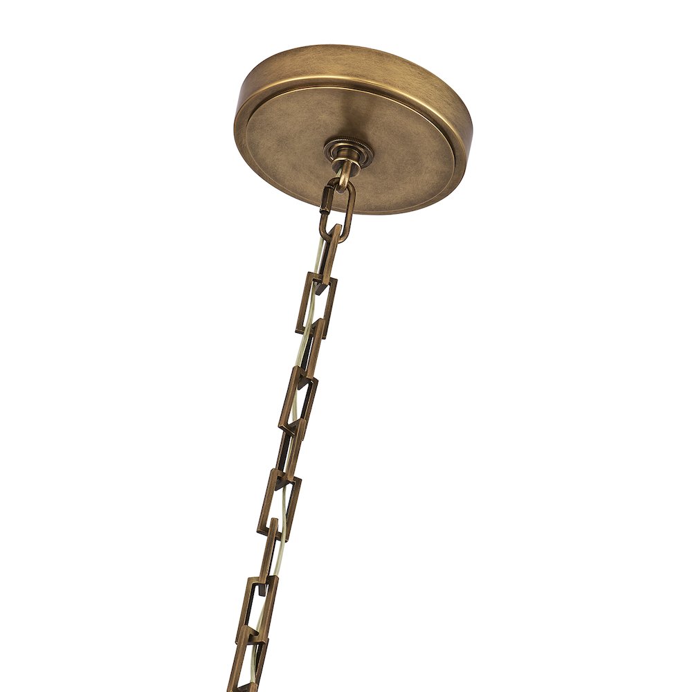 Bilancia 36-in (21-watt) LED True Brass Chandelier. Picture 3
