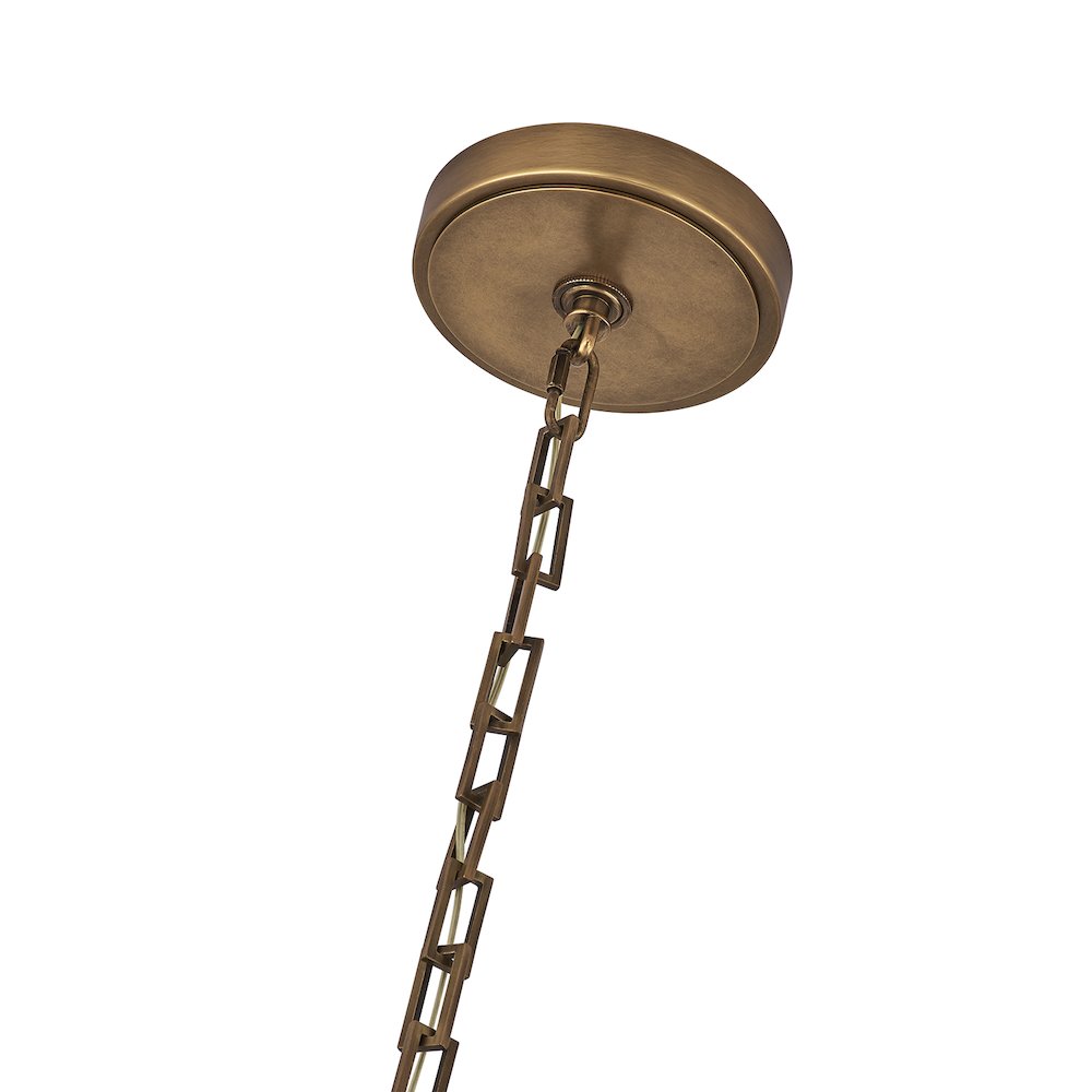 Bilancia 48-in (28-watt) LED True Brass Chandelier. Picture 4