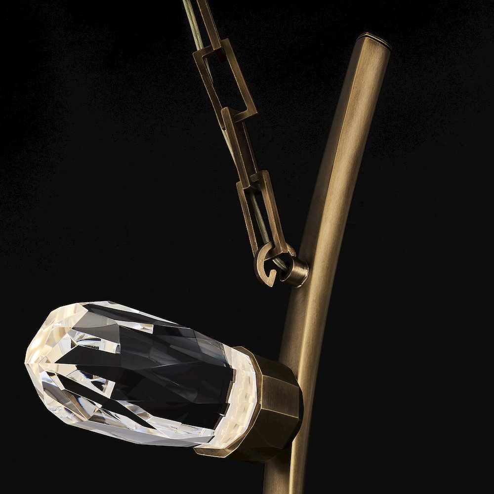Bilancia 48-in (28-watt) LED True Brass Chandelier. Picture 5