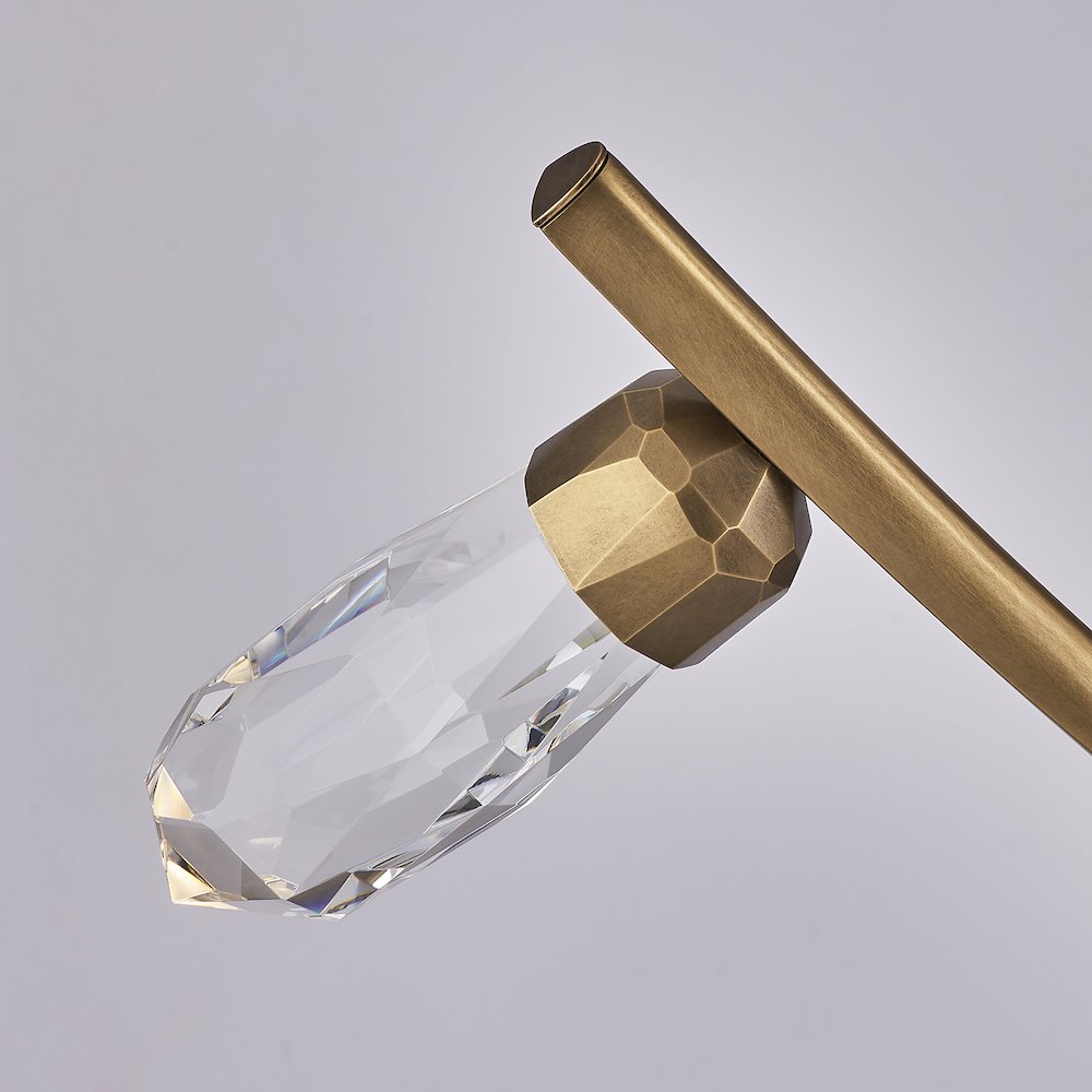 Bilancia 48-in (28-watt) LED True Brass Chandelier. Picture 7