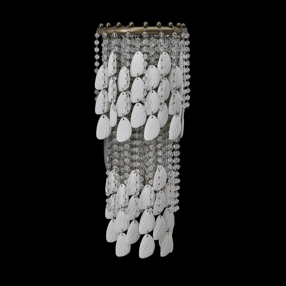 Farfalle 8.75-in 2 Light (40-watt) Brushed Champagne Gold Wall Sconce. Picture 1