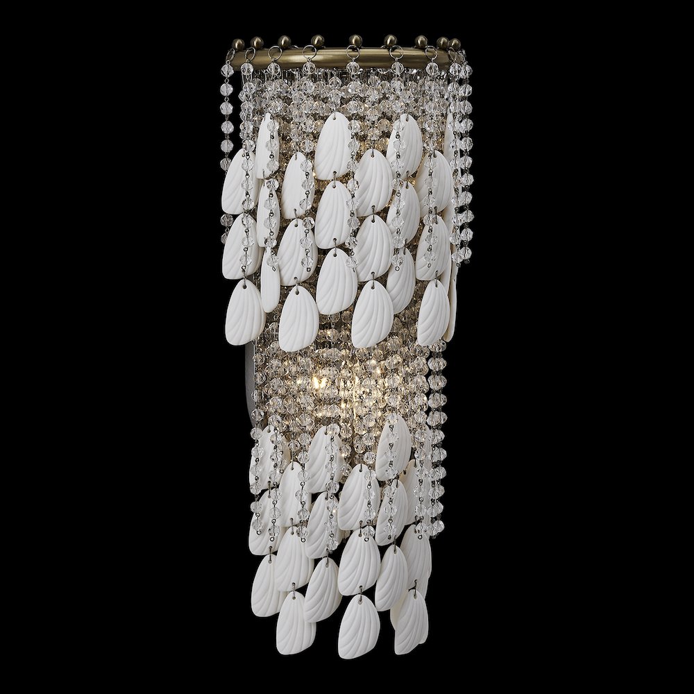 Farfalle 8.75-in 2 Light (40-watt) Brushed Champagne Gold Wall Sconce. Picture 2