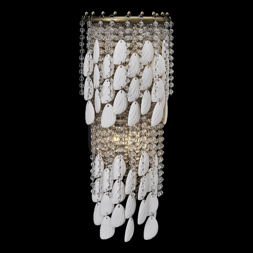 Farfalle 8.75-in 2 Light (40-watt) Brushed Champagne Gold Wall Sconce. Picture 3