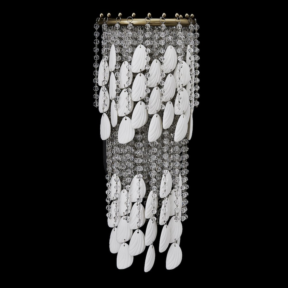 Farfalle 8.75-in 2 Light (40-watt) Brushed Champagne Gold Wall Sconce. Picture 4