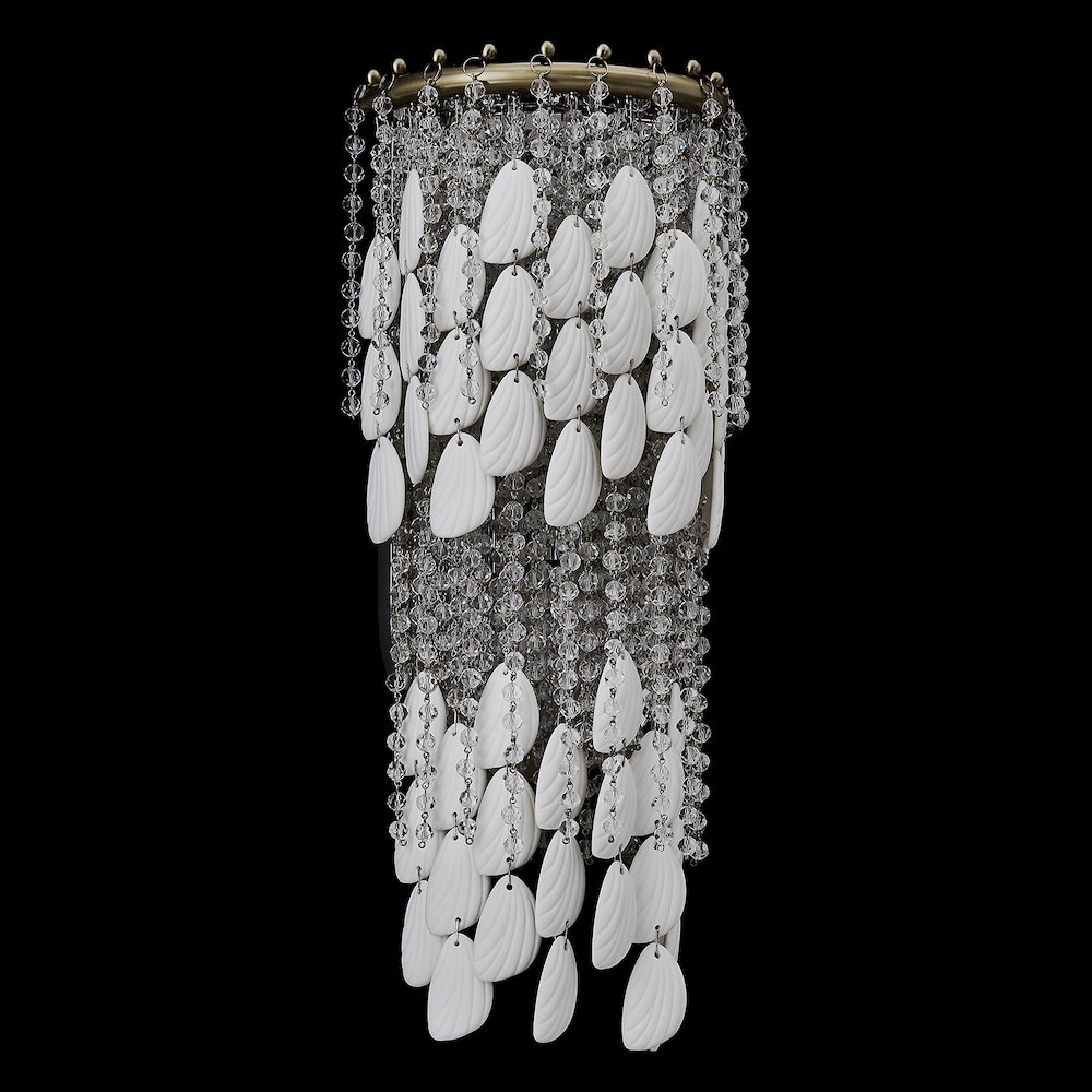 Farfalle 8.75-in 2 Light (40-watt) Brushed Champagne Gold Wall Sconce. Picture 5