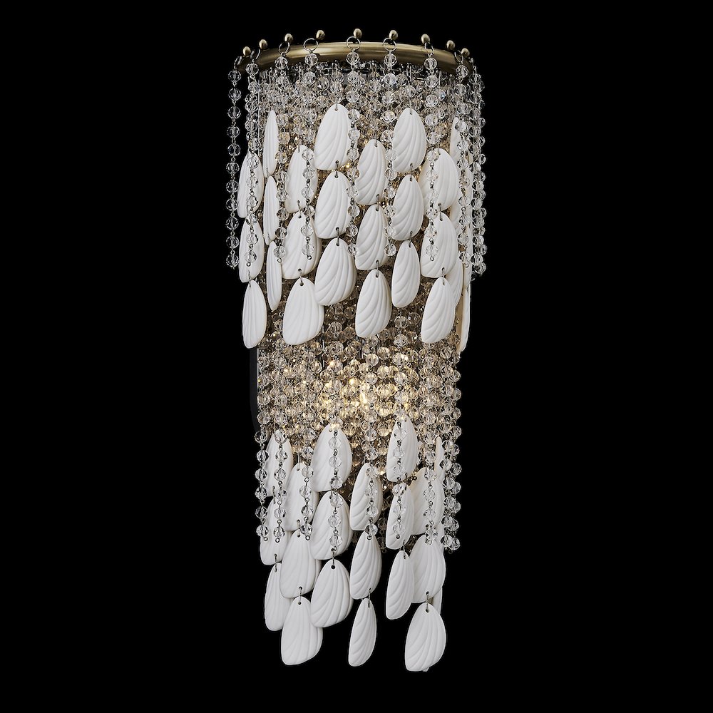 Farfalle 8.75-in 2 Light (40-watt) Brushed Champagne Gold Wall Sconce. Picture 6