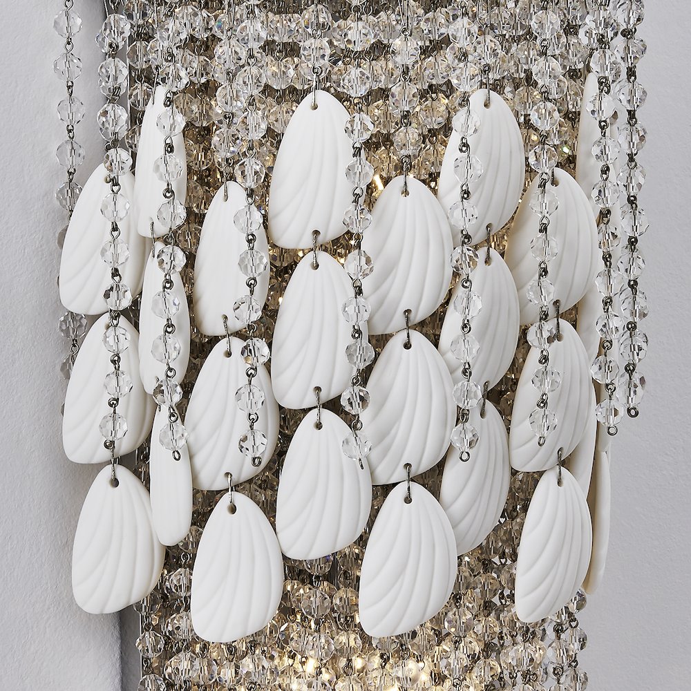 Farfalle 8.75-in 2 Light (40-watt) Brushed Champagne Gold Wall Sconce. Picture 16