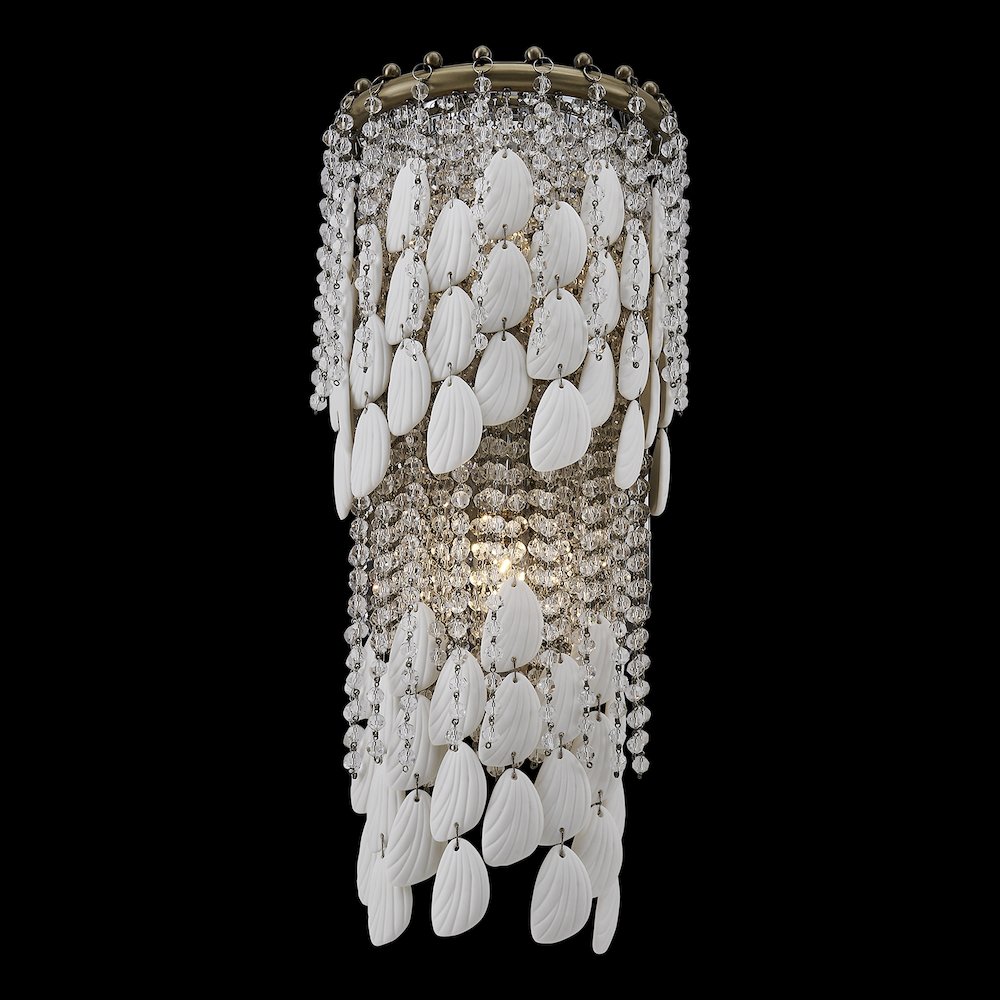 Farfalle 8.75-in 2 Light (40-watt) Brushed Champagne Gold Wall Sconce. Picture 21