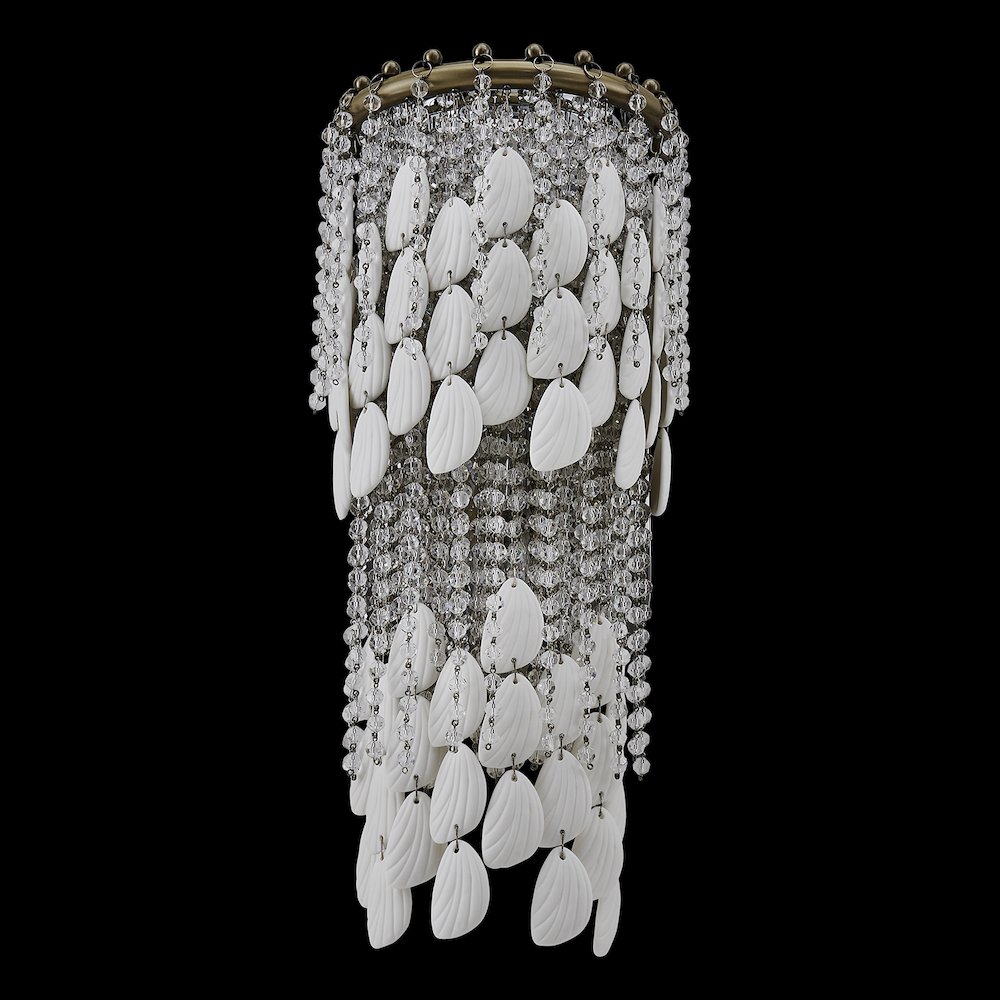 Farfalle 8.75-in 2 Light (40-watt) Brushed Champagne Gold Wall Sconce. Picture 22