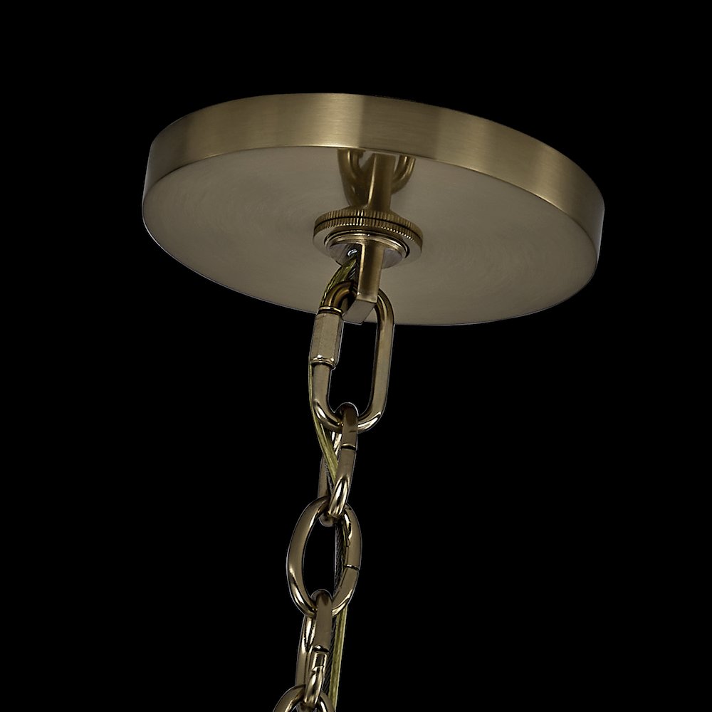 Farfalle 28-in 18 Light (40-watt) Brushed Champagne Gold Chandelier. Picture 11