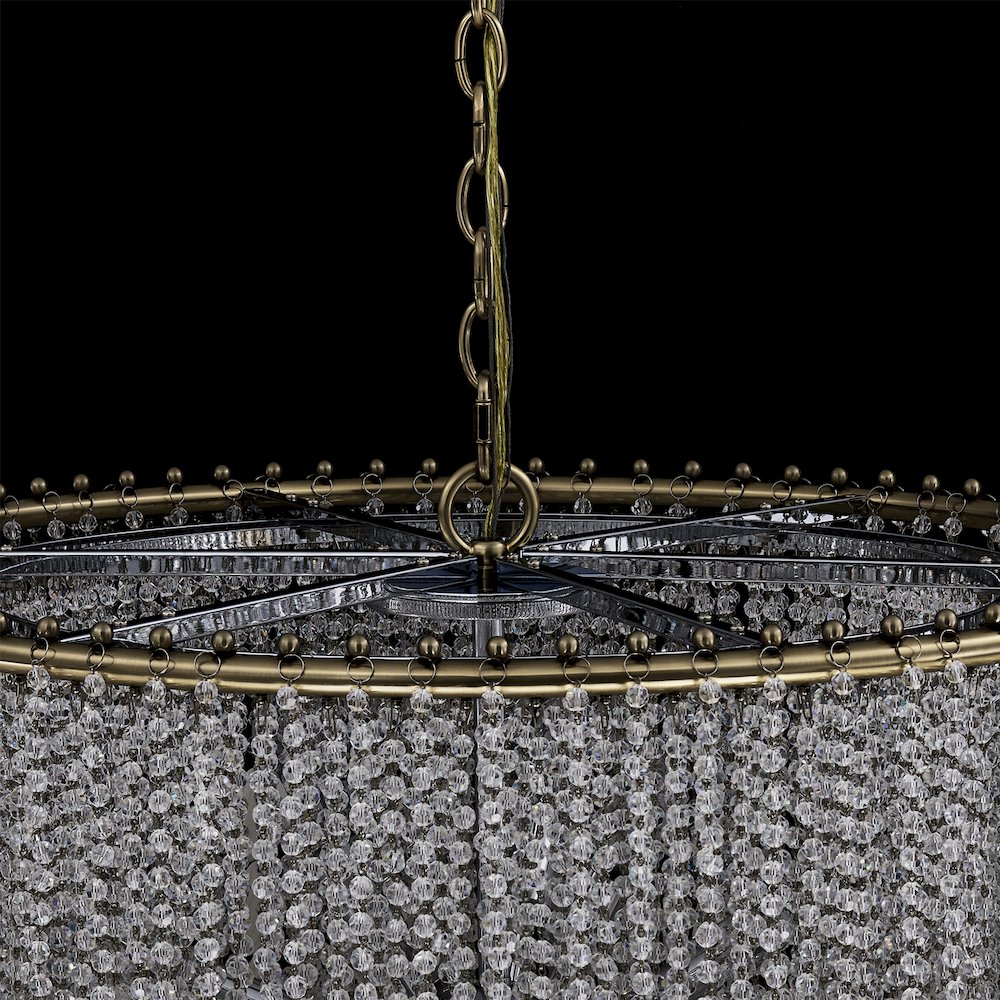Farfalle 28-in 18 Light (40-watt) Brushed Champagne Gold Chandelier. Picture 14