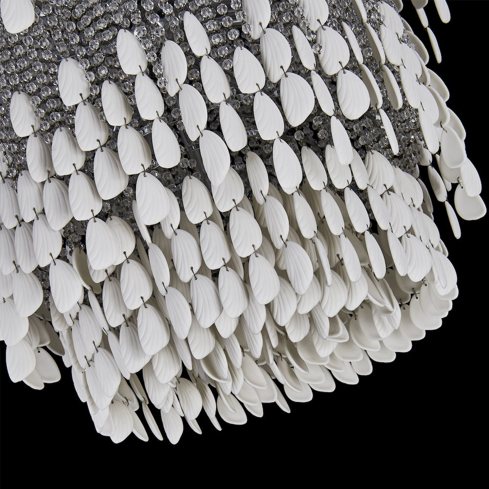 Farfalle 28-in 18 Light (40-watt) Brushed Champagne Gold Chandelier. Picture 17