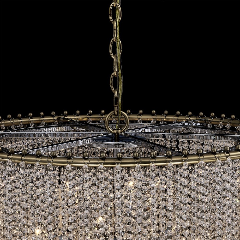 Farfalle 28-in 18 Light (40-watt) Brushed Champagne Gold Chandelier. Picture 18