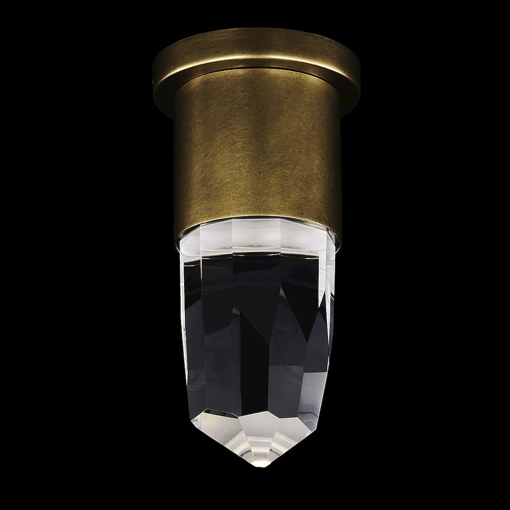Ore 5-in (8-watt) LED True Brass Wall Sconce. Picture 1