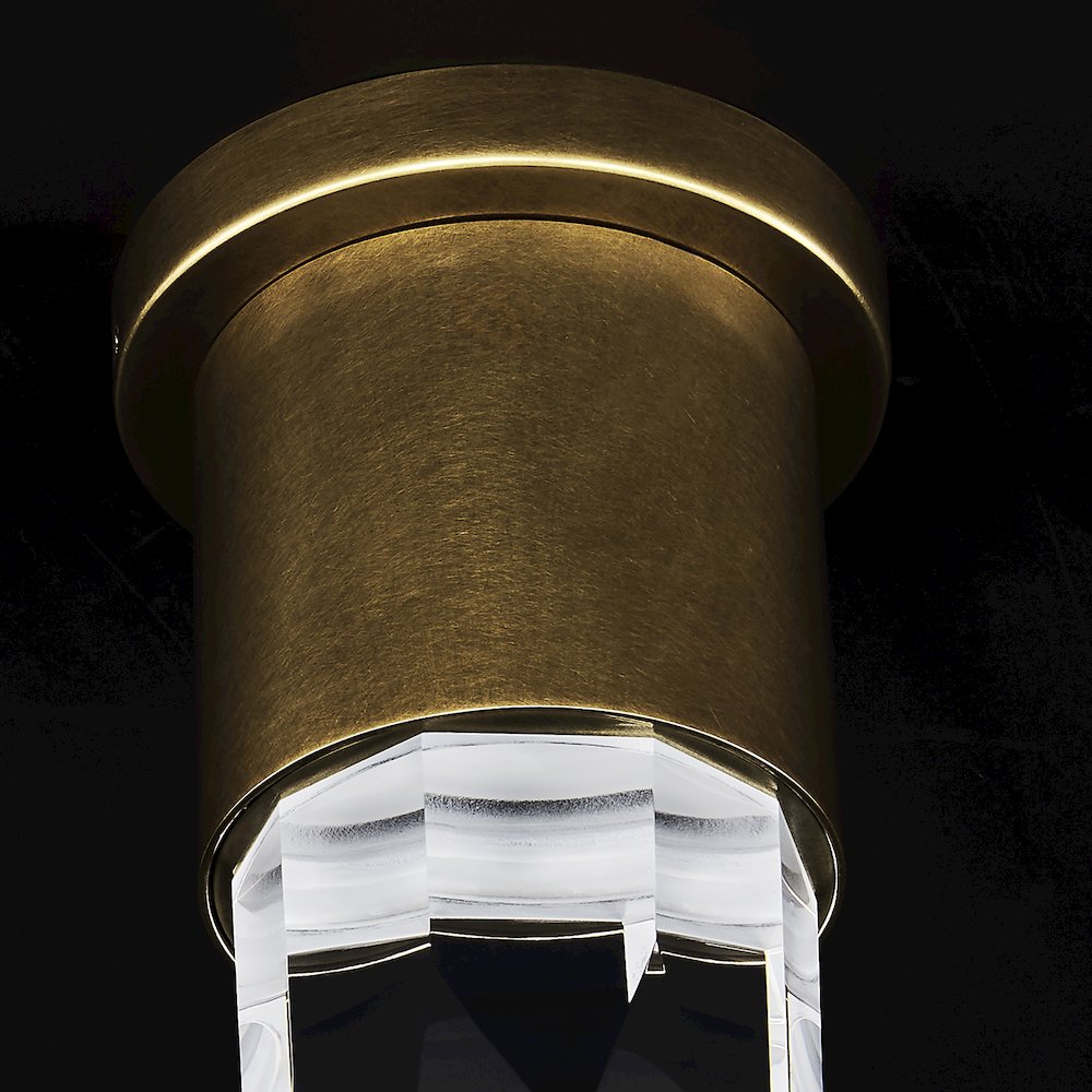 Ore 5-in (8-watt) LED True Brass Wall Sconce. Picture 15