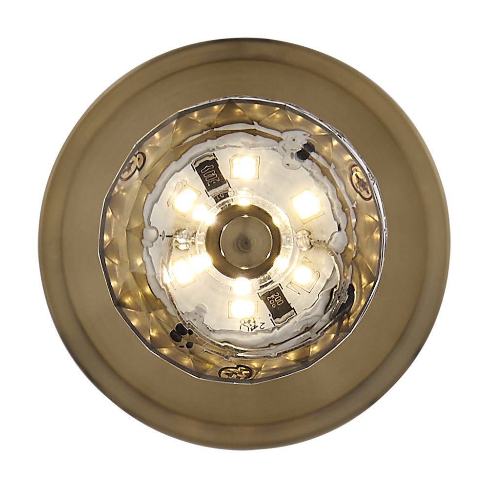 Goccia 6.25-in (7-watt) LED Winter Brass Mini Pendant. Picture 3