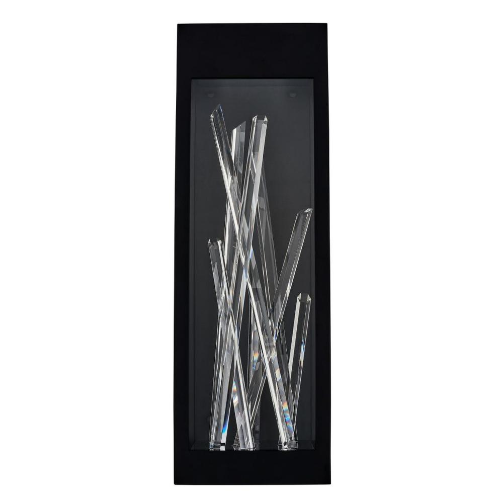 Arpione Esterno 24 in  Black Fluorocarbon Outdoor Wall Sconce. Picture 1