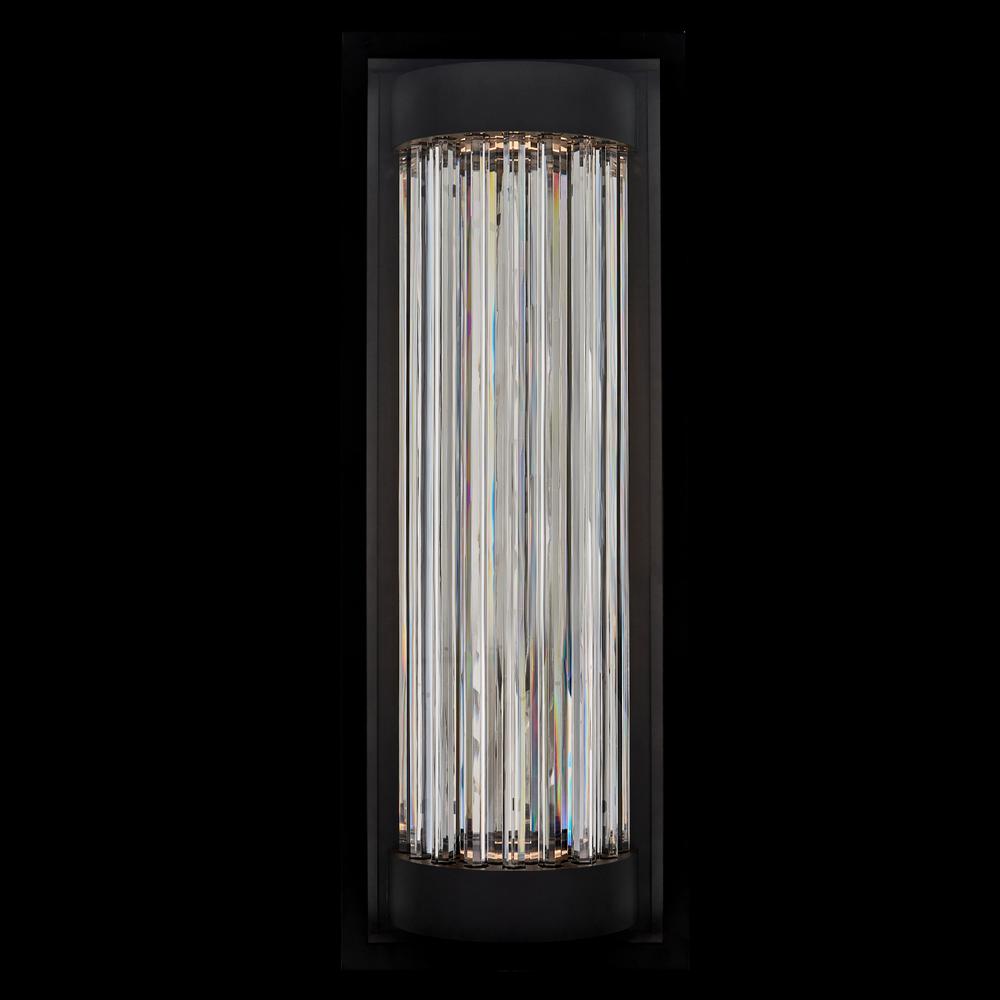 Cilindro  Esterno 28 in  Black Fluorocarbon Outdoor Wall Sconce. Picture 1
