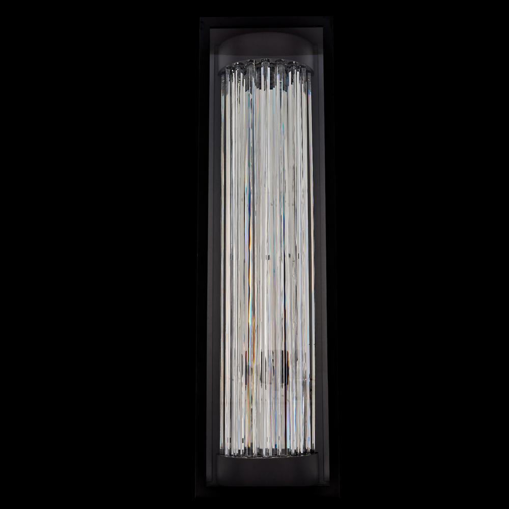 Cilindro  Esterno 36 in  Black Fluorocarbon Outdoor Wall Sconce. Picture 1
