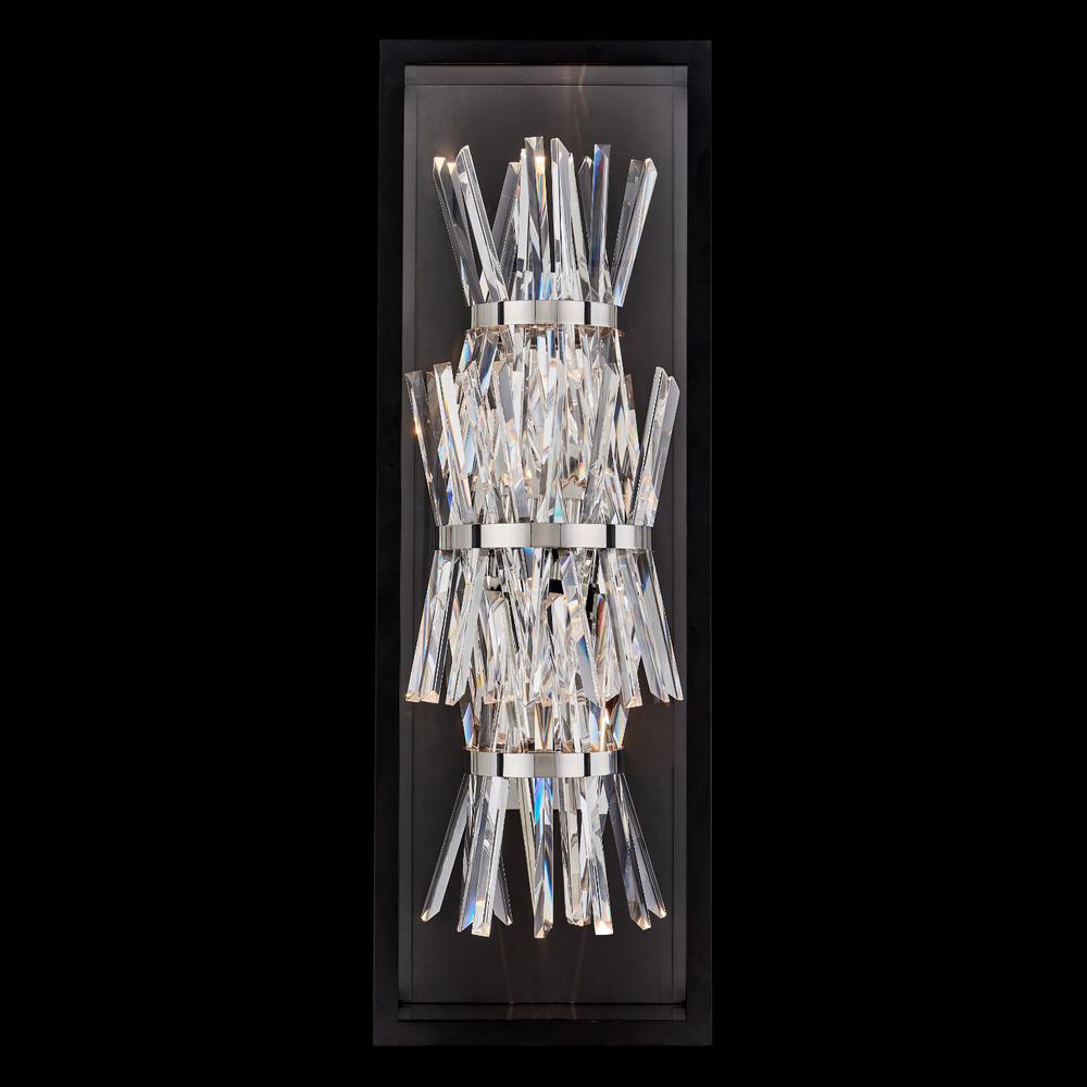 Glacier Esterno 32 in Black Fluorocarbon Outdoor Wall Sconce. Picture 1
