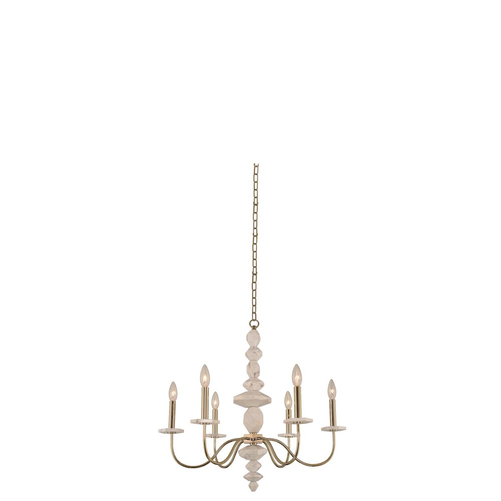 Carrara 6 Light Chandelier. Picture 1