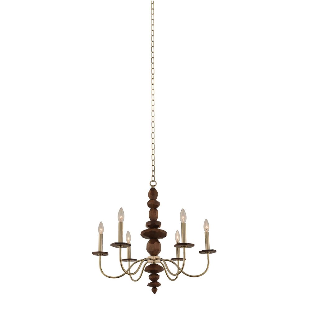 Lassen 6 Light Chandelier. Picture 1