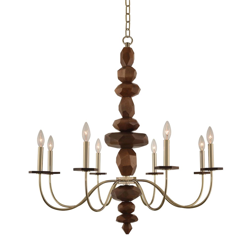 Lassen 8 Light Chandelier. Picture 1
