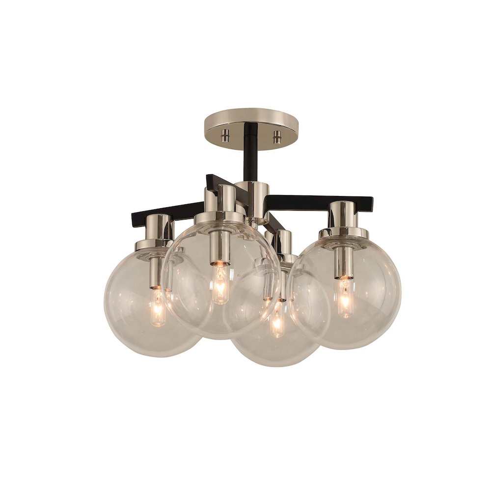 Cameo 4 Light Semi Flush Mount. Picture 1