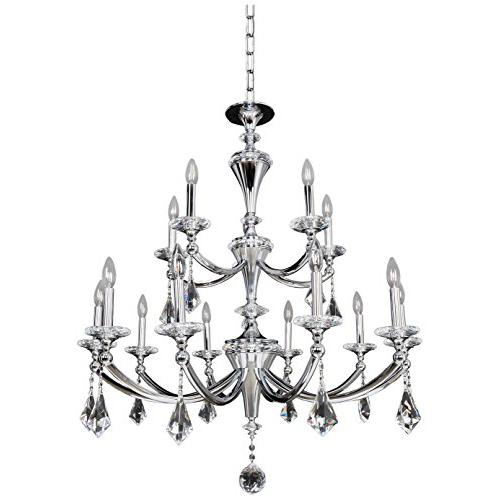 Floridia (10+5) Light 2 Tier Chandelier. Picture 1