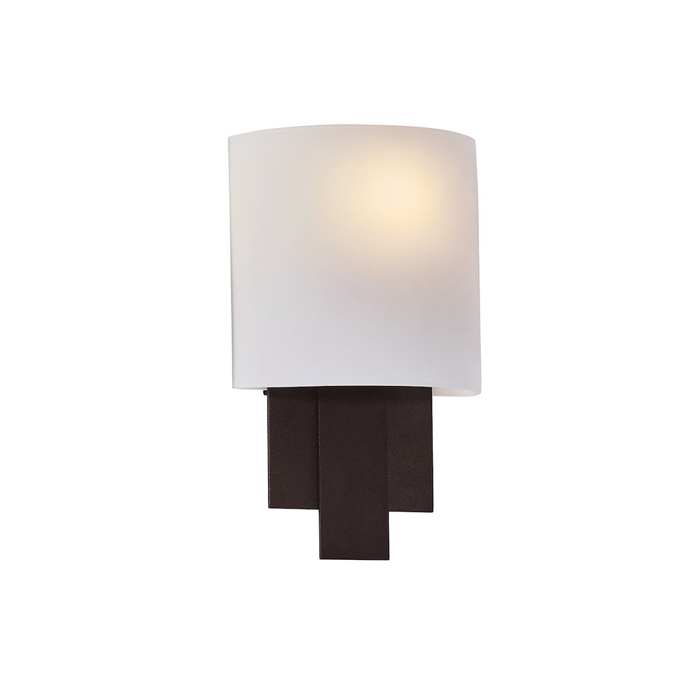 Espille 12.25-in 1 Light (60-watt) Bronze ADA Wall Sconce. Picture 3