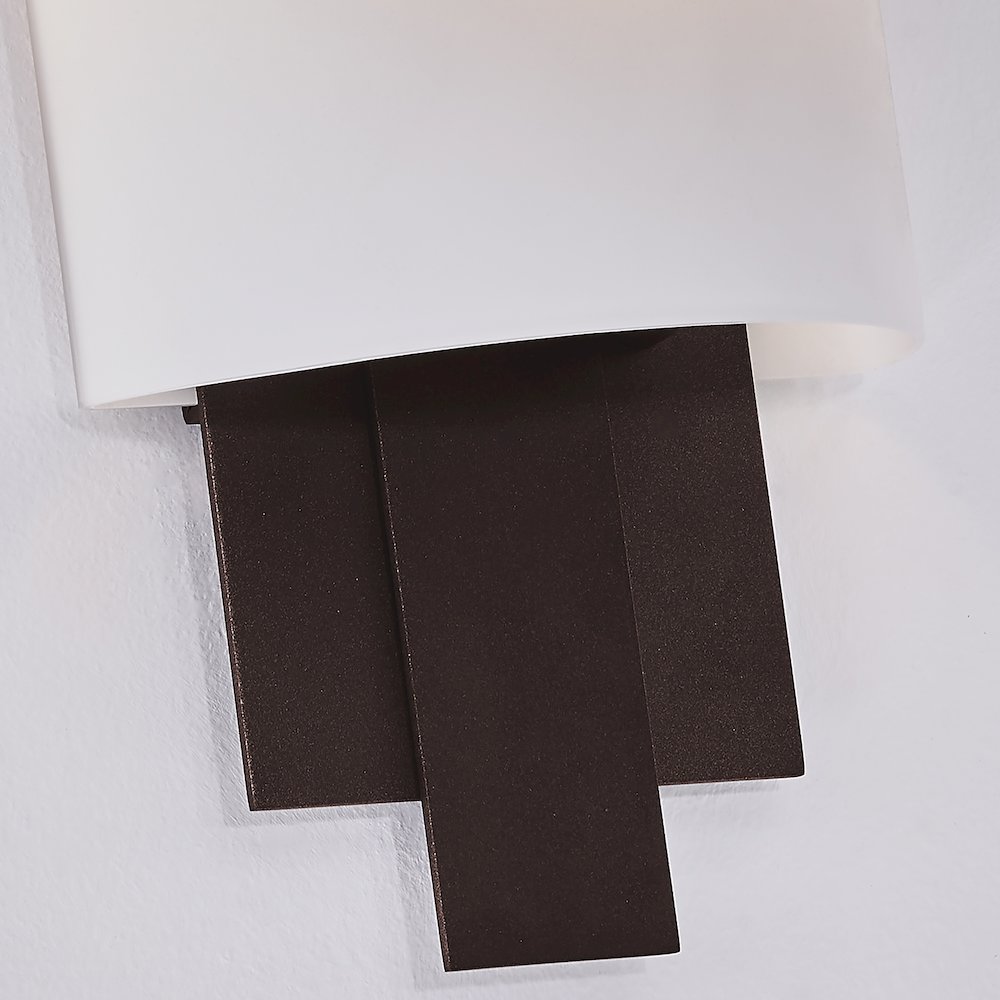 Espille 12.25-in 1 Light (60-watt) Bronze ADA Wall Sconce. Picture 4