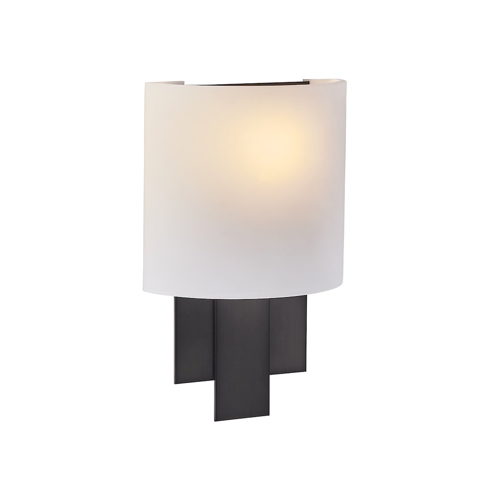 Espille 12.25-in 1 Light (60-watt) Satin Black Nickel ADA Wall Sconce. Picture 3