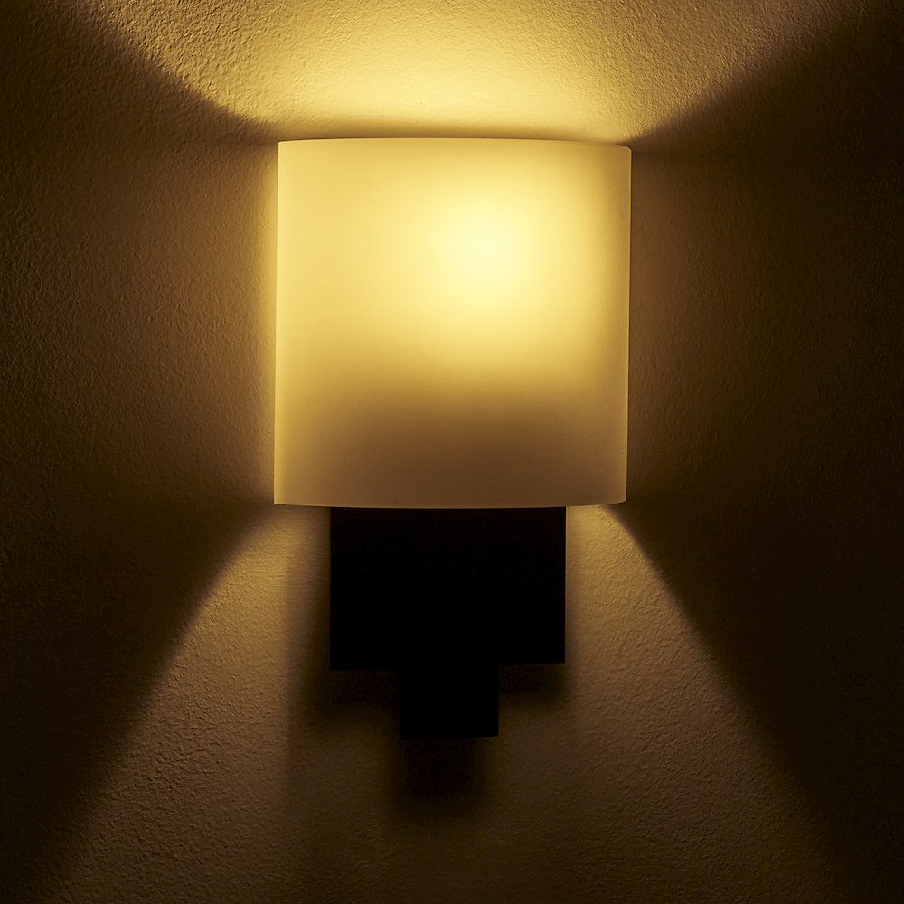 Espille 12.25-in 1 Light (60-watt) Satin Black Nickel ADA Wall Sconce. Picture 7