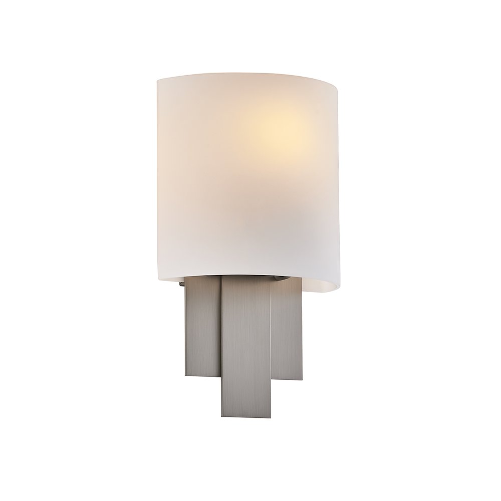 Espille 12.25-in 1 Light (60-watt) Satin Nickel ADA Wall Sconce. Picture 2