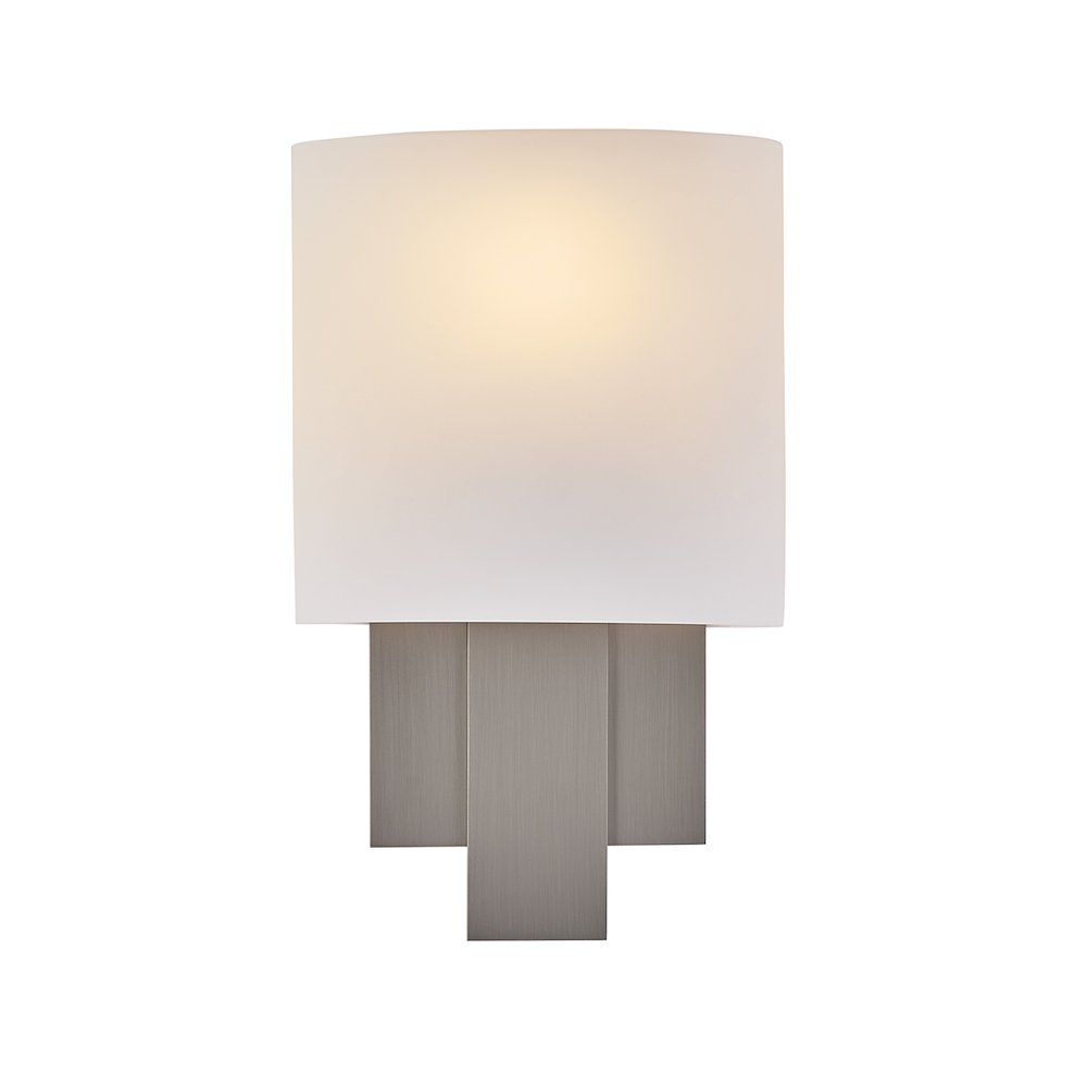 Espille 12.25-in 1 Light (60-watt) Satin Nickel ADA Wall Sconce. Picture 3