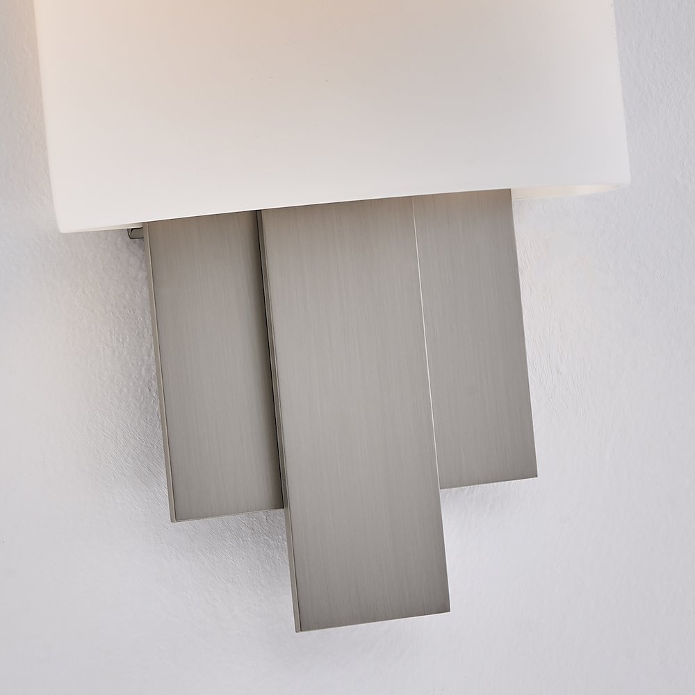 Espille 12.25-in 1 Light (60-watt) Satin Nickel ADA Wall Sconce. Picture 6