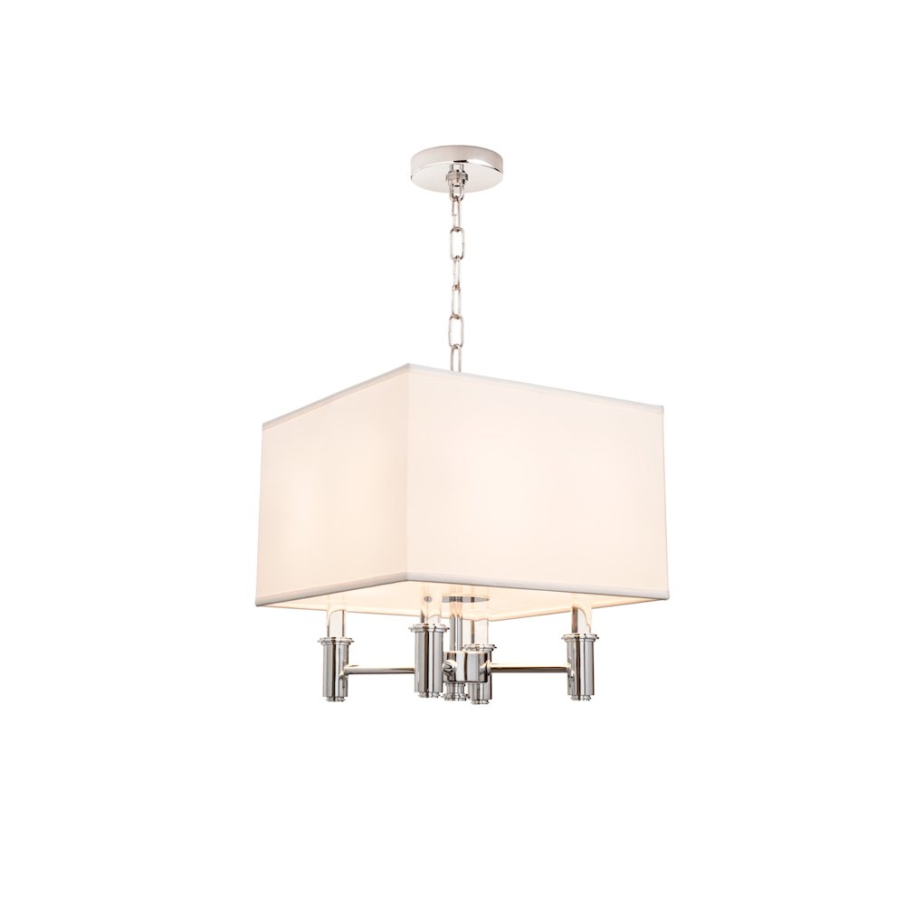 DuPont 4 Light Square Convertible Pendant - Semi Flush Mount. Picture 1