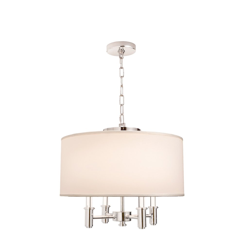 DuPont 4 Light Round Convertible Pendant - Semi Flush Mount. Picture 1