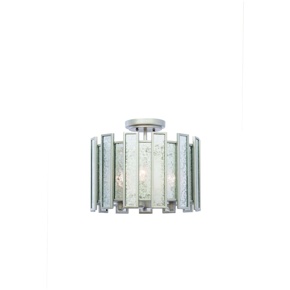 Palisade 3 Light Semi Flush Mount. Picture 1