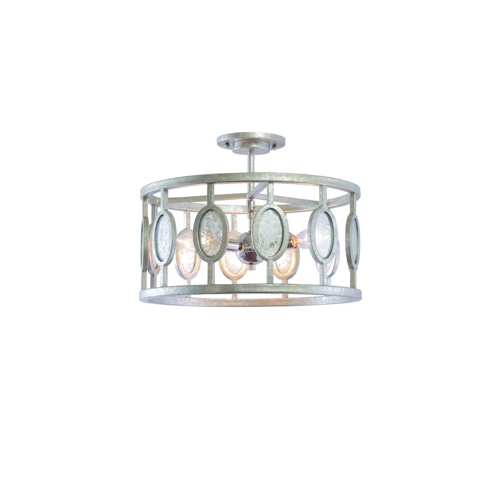 Palomar 3 Light Semi Flush Mount. Picture 1