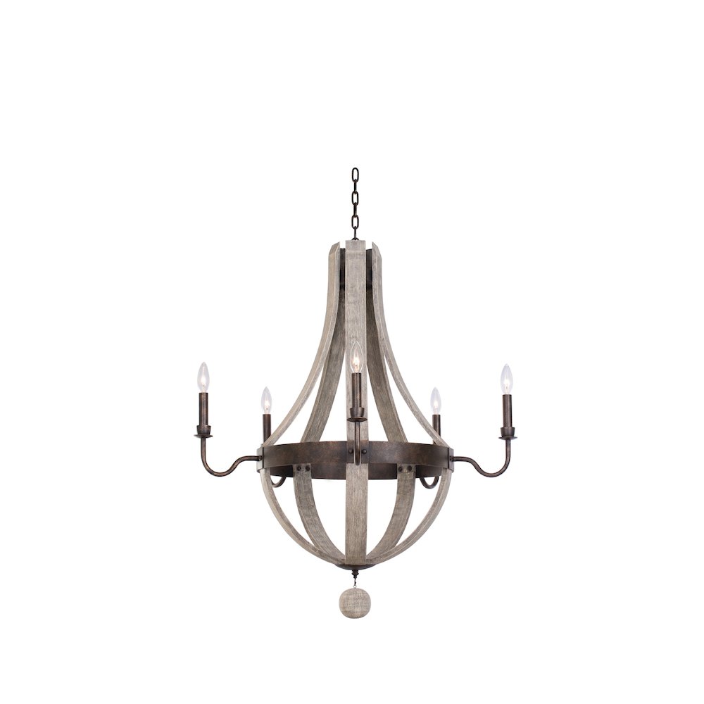 Harper 5 Light Chandelier. Picture 1