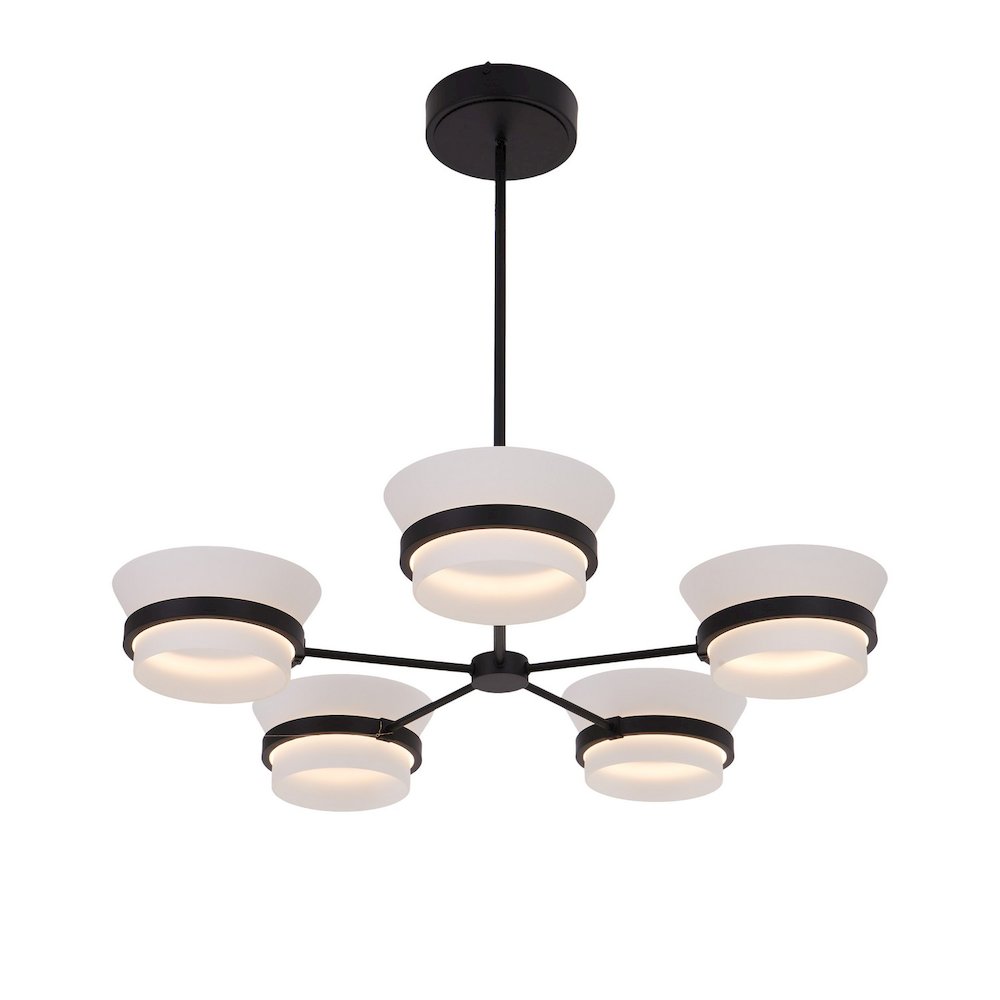 Anel 5 Lt LED Chandelier. Picture 1