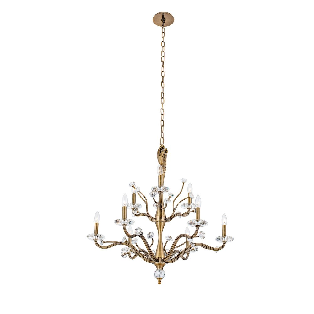 Venus 9 Light 2 Tier Chandelier. Picture 1