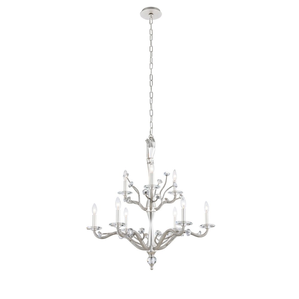Venus 9 Light 2 Tier Chandelier. Picture 1